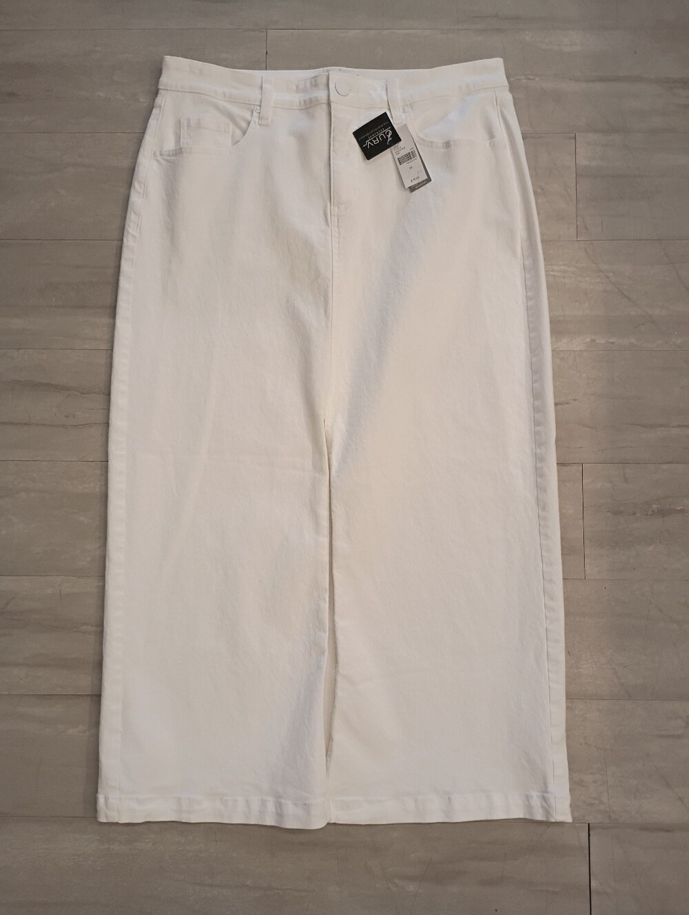 Lane Bryant's White Maxi Denim Skirt
